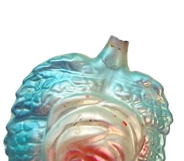 Preview: Flattened heart-shaped Kugel with rose flower, around 1910