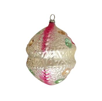 Preview: Lauscha Kugel with indent stars, around 1910