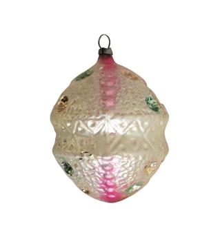 Preview: Lauscha Kugel with indent stars, around 1910