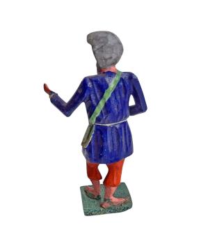 Preview: Antike Grulicher Krippenfigur / Hirte um 1900  (10 cm)