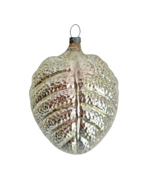 Preview: Flattened heart-shaped Kugel with rose flower, around 1920