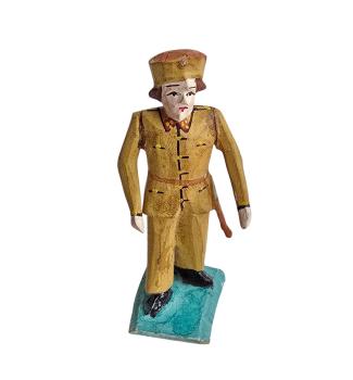 Antique grulich crib figurine, soldier, around 1920 (7 cm)