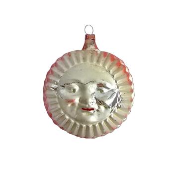 Preview: Lauscha Kugel with sun / moon, around 1910