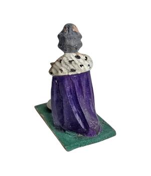 Preview: Antike Grulicher Krippenfigur / Hl. König Melchior um 1900 (10 cm)