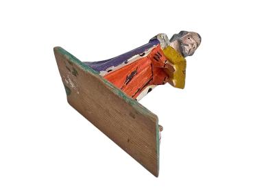 Preview: Antike Grulicher Krippenfigur / Hl. König Melchior um 1900 (10 cm)