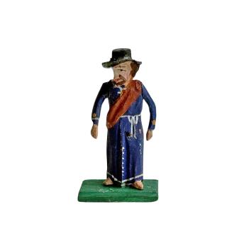 Antike Grulicher Krippenfigur / Hirte um 1900 (7 cm)