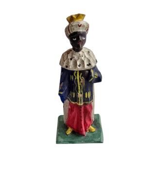 Antique grulich crib figurine, Holy King Caspar, around 1900 (10 cm)
