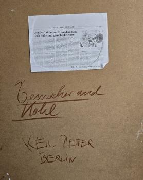Preview: Peter Robert Keil (geb. 1942 Züllichau), "Genscher und Kohl"  80er Jahre