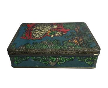 Preview: Antique tin box / Christmas motif with santa