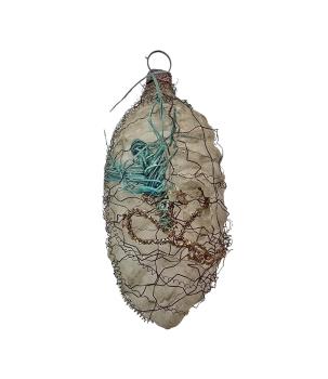 Zapfen mit leonischen Drähten um 1900