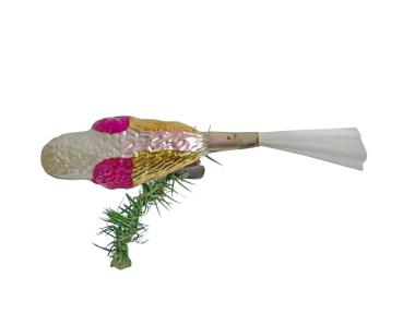 Preview: Song Bird / Parakeet on clip, around 1930