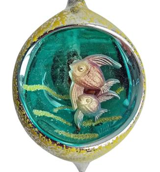 Preview: Diorama Kugel mit Fisch um 1950