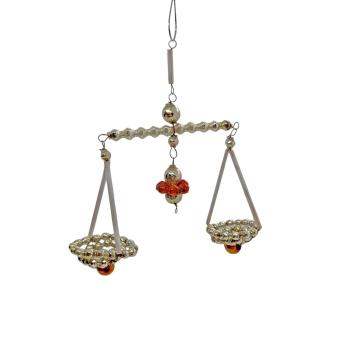 Gablonzer Waage aus Glasperlen um 1930