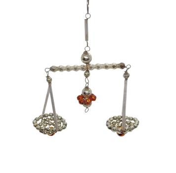 Preview: Gablonzer Waage aus Glasperlen um 1930