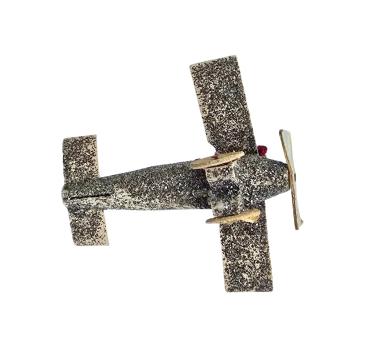 Preview: Flugzeug mit Krampus um 1930