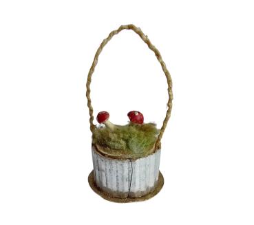 Preview: Basket with mushrooms around 1920