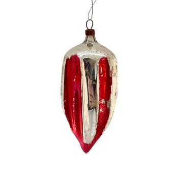 Preview: Ribbed glass kugel, Lauscha around 1910