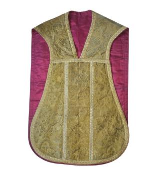 Antike goldene Kasel, Ornat, Messgewand, Vestment, Pluviale um 1900