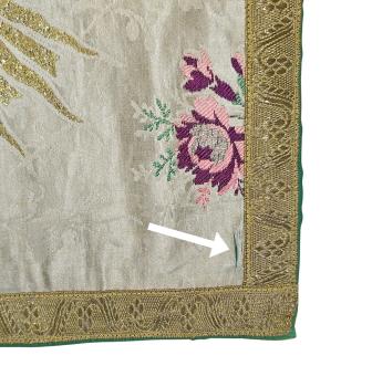 Preview: Antikes Kelchvelum, Kelchtuch, Ornat, um 1900