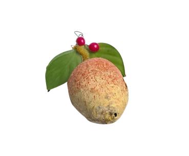 Preview: Frucht / Pflaume aus Watte um 1900