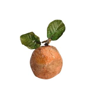 Frucht / Orange aus Watte um 1900