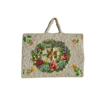 Tasche aus Karton, beglimmert, um 1930