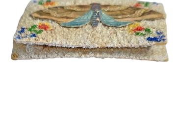 Preview: Tasche aus Karton, beglimmert, um 1930