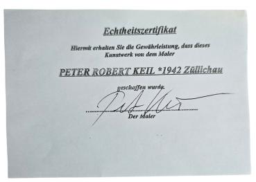 Peter Robert Keil (born 1942 Züllichau), ceramic vase, dated 1986