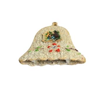 Preview: Glocke aus Karton, beglimmert, um 1930