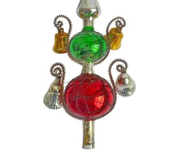 Preview: Christbaumspitze mit leonischen Drähten