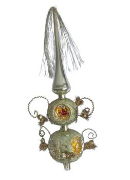 Christbaumspitze mit Drähten und Tinsel