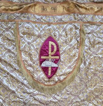 Preview: Chormantel, Messgewand, Vespermantel, Pluviale, Ornat um 1900