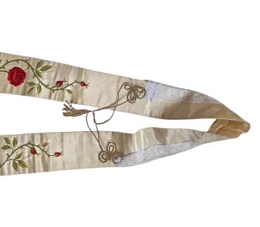 Preview: Antike Stola für Ornat, Messgewand, Vestment um 1900