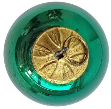 Preview: Grüne Biedermeierkugel, Meisenthal Vergo  (5 cm)