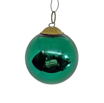 Grüne Biedermeierkugel, Meisenthal Vergo  (5 cm)