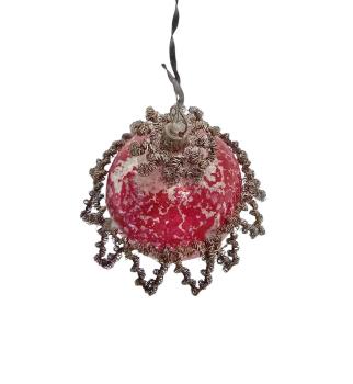 Preview: Lauscha Deckenlampe / Kandelaber um 1910