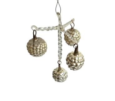Preview: Lauscha Deckenlampe / Kandelaber um 1910