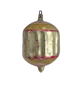 Ribbed glass kugel, Lauscha around 1910