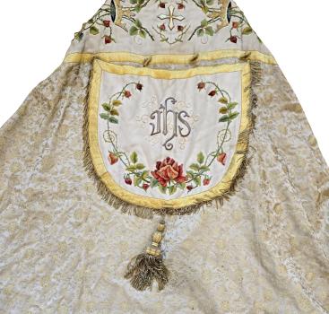 Antique Pluviale, cope, vestment, Ornat, around 1900