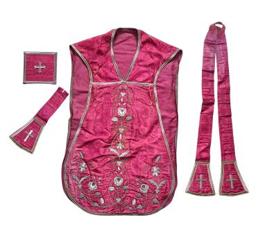 Kasel, Ornat, Messgewand, Vestment, Pluviale um 1900