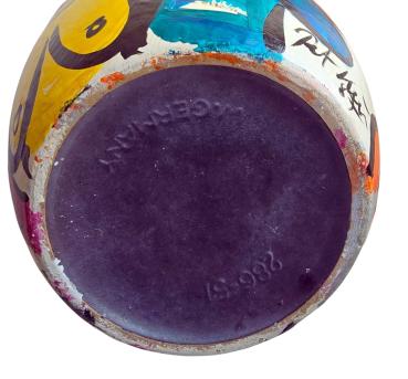 Peter Robert Keil (geb. 1942 Züllichau),  Keramik Vase datiert 1987