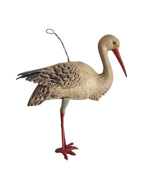 Preview: Dresdner Pappe Storch um 1880/1900