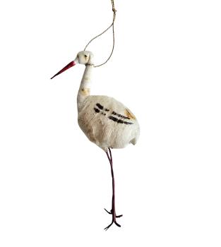 Spun cotton stork, around  1900
