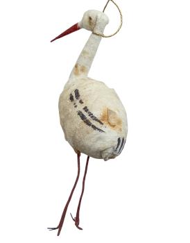 Preview: Spun cotton stork, around  1900