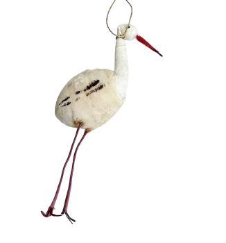 Preview: Spun cotton stork, around  1900