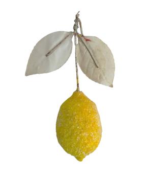 Preview: Antique spun cotton lemon, around 1930