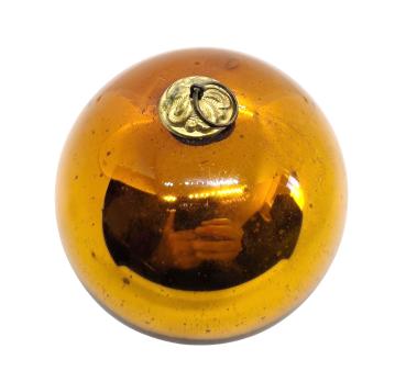 Preview: Golden Biedermeier Kugel   (9 cm)