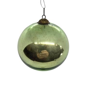 Green Biedermeier Kugel   (8 cm)