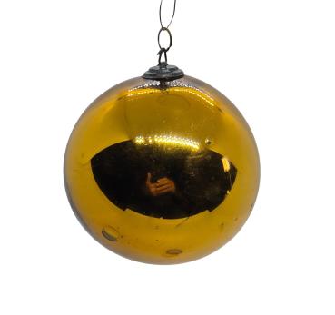 Golden Biedermeier Kugel   (8 cm)