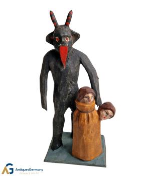 Grulicher Krampus / Teufel mit Sack Kinder (10 cm)